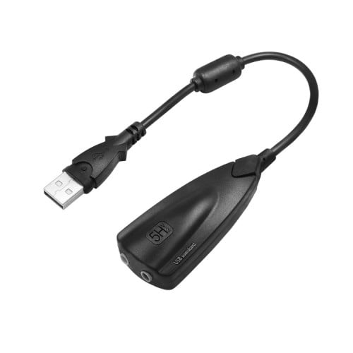 Tarjeta De Sonido USB Micrófono Audífonos con cable
