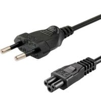 Cable trébol de poder corriente notebook  SIN TIERRA