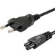 Cable trébol de poder corriente notebook  SIN TIERRA
