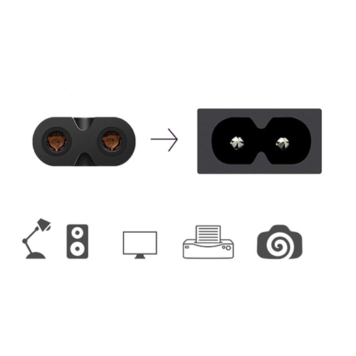 Cable tipo 8 poder corriente 1.8 metros Cable tipo 8 poder corriente 1.8 metros