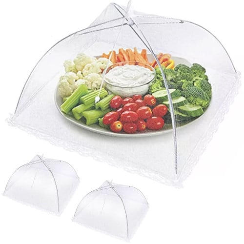 Malla cubre alimentos para cubrir antimoscas x 3