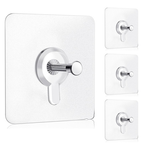 Colgador gancho adhesivo pared cuadros perchero x 4