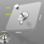 Colgador gancho adhesivo pared cuadros perchero x 4