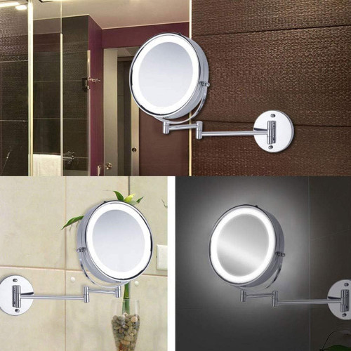 Espejo Led Baño Cosmético con Luz Articulado Abatible