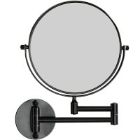 Espejo Cosmético Articulado Abatible Aumento Negro