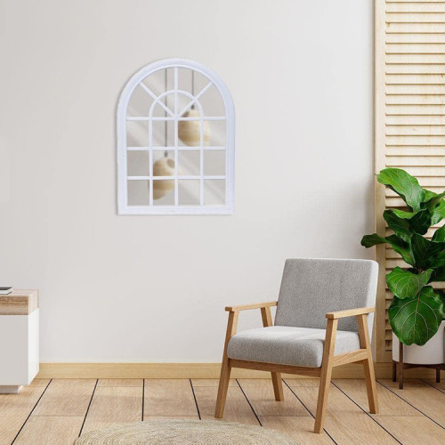 Espejo ventana decorativo arqueado 60 x 45 cms