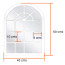 Espejo ventana decorativo arqueado 60 x 45 cms