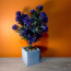 Planta Flor artificial decorativa 30 cms morada