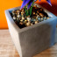 Planta Flor artificial decorativa 30 cms morada