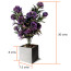 Planta Flor artificial decorativa 30 cms morada