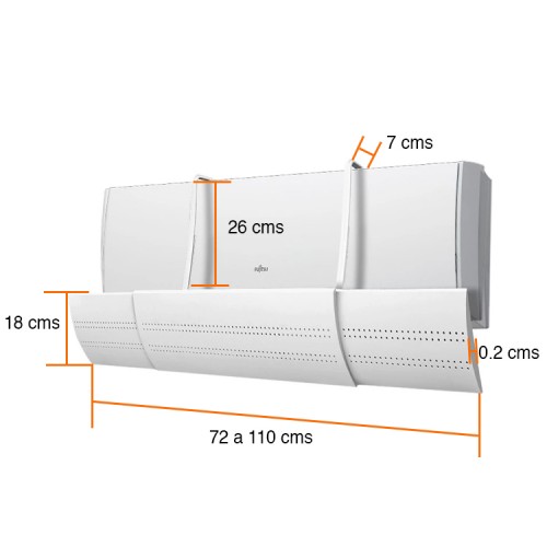 Deflector Aire acondicionado ajustable Universal