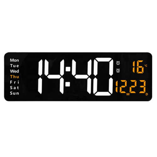 Reloj pared con temporizador fecha temperatura