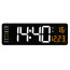 Reloj pared con temporizador fecha temperatura