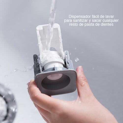 Dispensador Pasta de Dientes de pared blanco