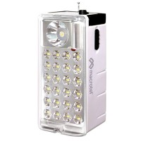 Foco led recargable luz emergencia con radio FM 