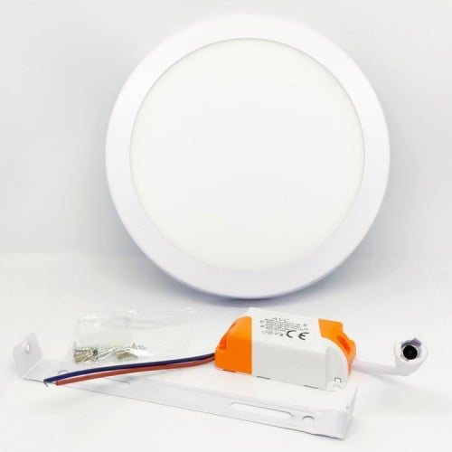 Foco Led Plafon Redondo 12w Luz Cálida 3000K