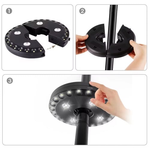 Luz para quitasol led sombrilla exterior terraza Luz para quitasol led sombrilla exterior terraza