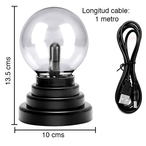 Lámpara globo plasma led mágica sensible al tacto