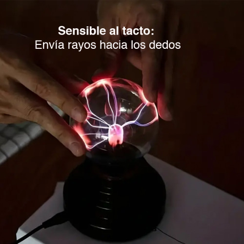 Lámpara globo plasma led mágica sensible al tacto