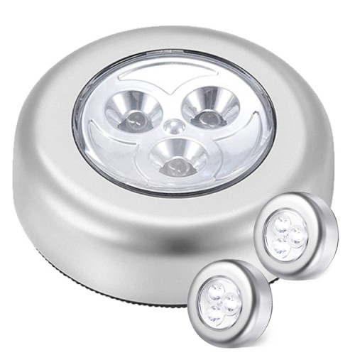  Luces Led fría inalámbricas por toque x 3