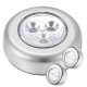  Luces Led fría inalámbricas por toque x 3