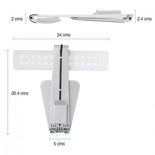 Lámpara Led Escritorio Recargable Estilo Mac