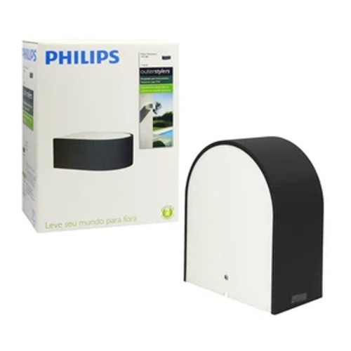 lampara luz led muro exterior philips