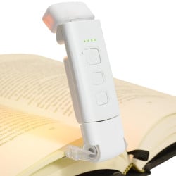 Luz lectura para leer libros cama noche ajustable