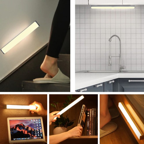 Luz Led Con Sensor Movimiento Barra Closet Baño Cocina 10 Cm