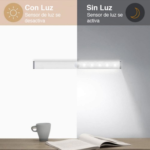 Barra Luz Led con sensor de movimiento 15 cms