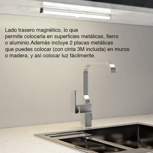 Barra Luz Led con sensor de movimiento 30 cms