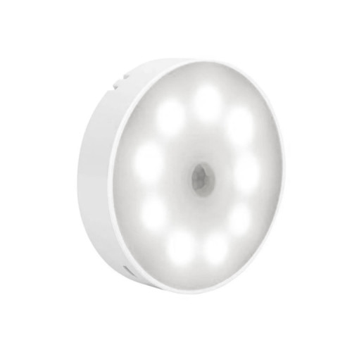 Luz Led con sensor de movimiento circular recargable