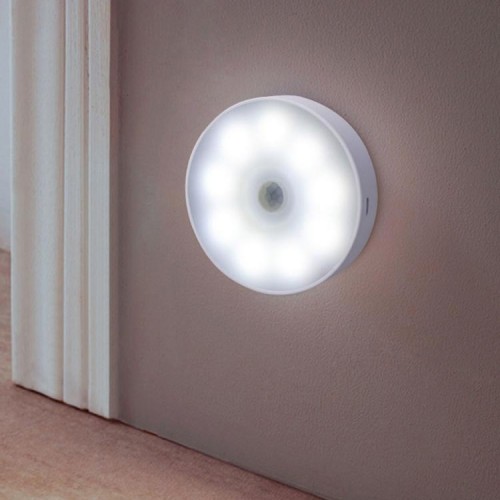 Luz Led con sensor de movimiento circular