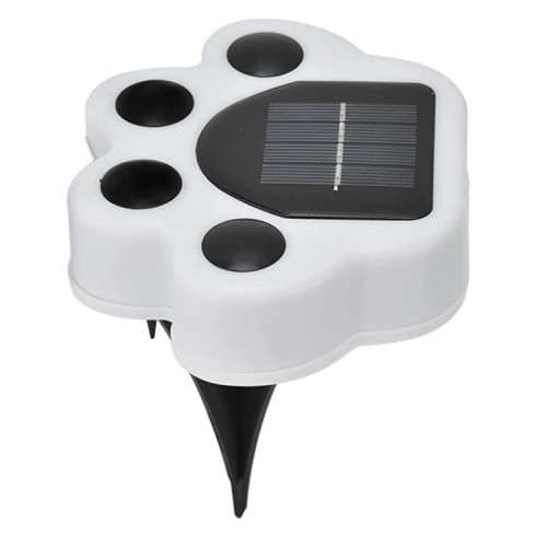 Luz solar jardín estaca diseño huella cálida