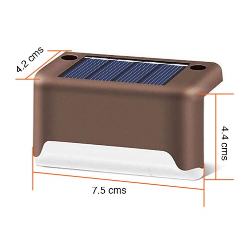 Foco Solar exterior balcón y escaleras Pack x 4