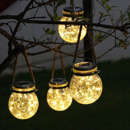 Lámpara Solar Colgante Luz cálida jardín