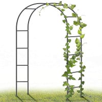 Arco jardín plantas enredaderas altura ajustable