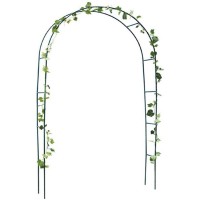Arco jardín plantas enredaderas altura ajustable