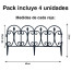 Pack Mini Reja jardín plástica decorativa x 4 unidades 