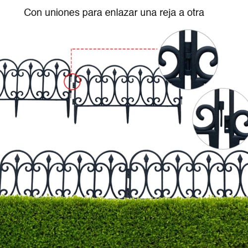 Mini Reja jardín plástica decorativa 60 x 33 cms