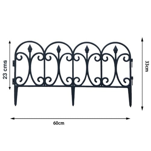 Mini Reja jardín plástica decorativa 60 x 33 cms