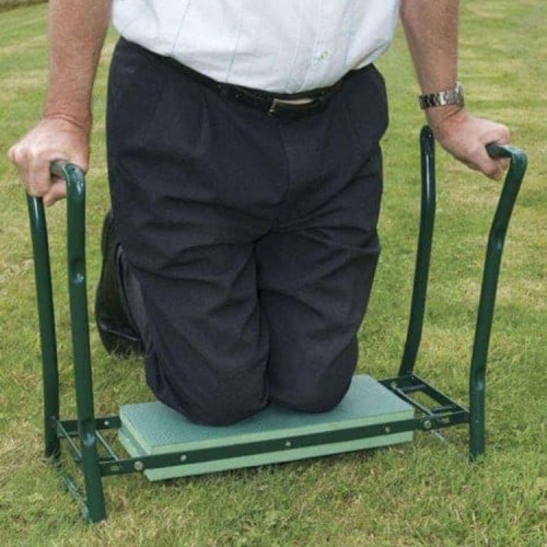 Silla jardinería rodillera y organizador herramientas