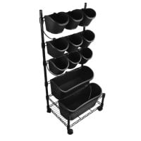 Huerto vertical con ruedas jardinera maceteros móvil 