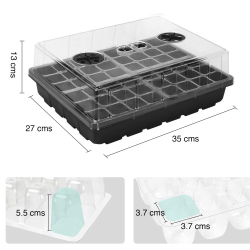 Bandeja Almaciguera germinador semillas MIB-KN100