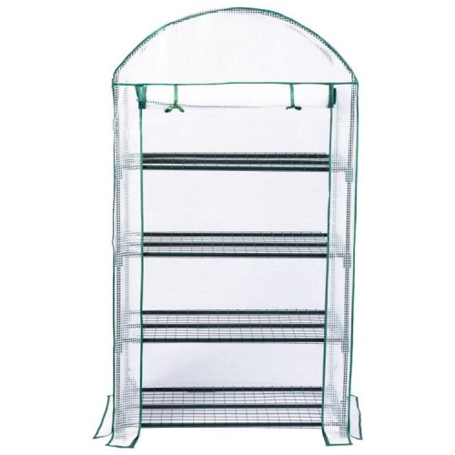 Mini invernadero vertical armable 4 bandejas 158 cms