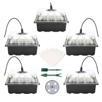 Germinador semillas con luz pack 5 bandejas