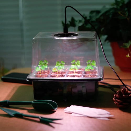 Germinador semillas con luz pack 5 bandejas