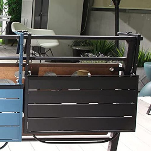 Mesa para balcón colgante abatible plegable baranda