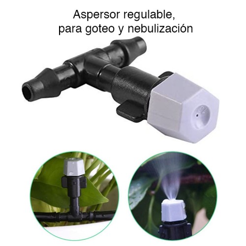 Kit aspersores Sistema Nebulización Patio 5 mts