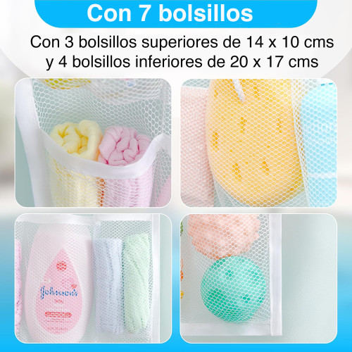 Organizador de ducha colgante cortina x 2